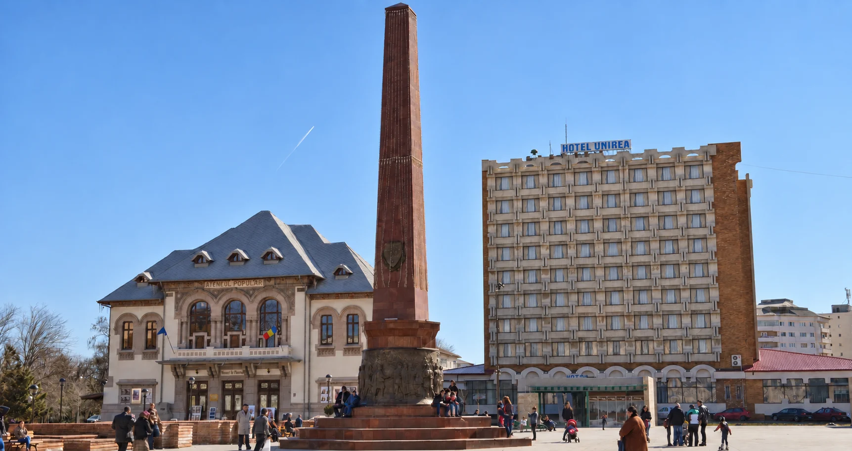 Hotel Unirea în Piața Unirii din Focșani